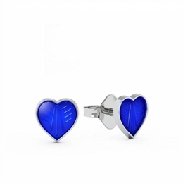 Ørestikker med blå hjerter - Pia & Per